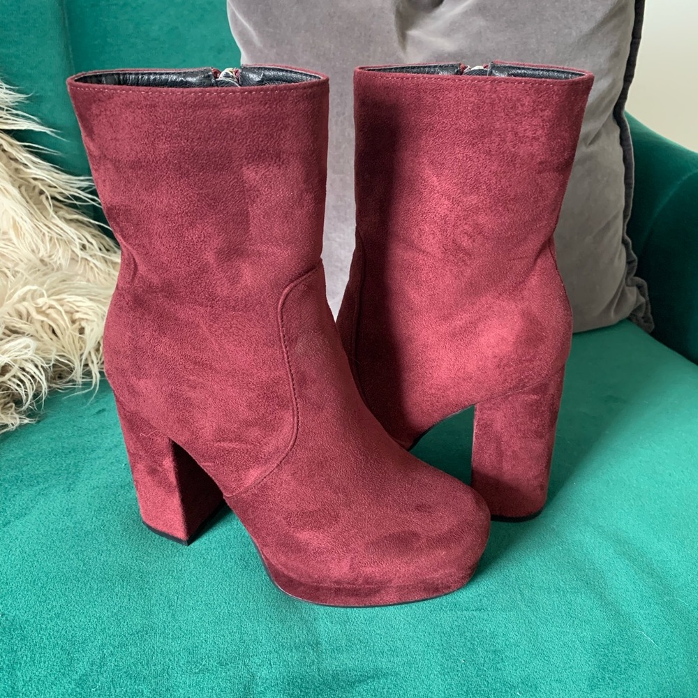 Maroon Boots